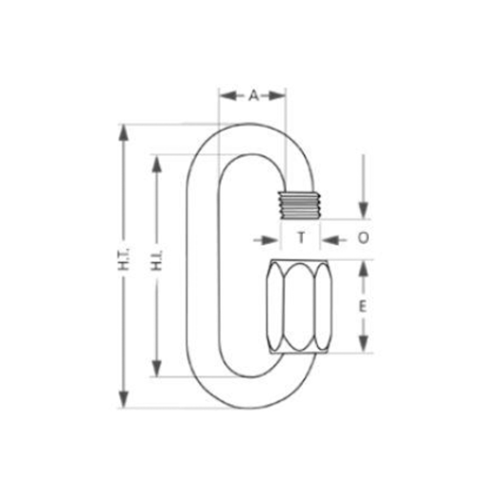 MAILLON OVAL LINK 12MM