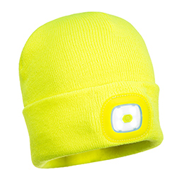 B027 - Gorro para niños con luz LED amarillo