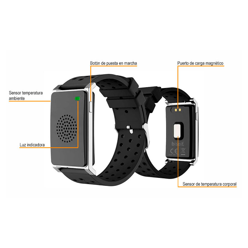 PULSERA PREVENTIVA GOLPE DE CALOR - Biseif CMZ-RF11