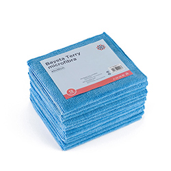 BAYETA MICROFIBRA T-28 TERRY 40x36cm AZUL- Pack 12 uds