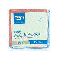 BAYETA MICROFIBRA TERRY ROJA 40x40 MAYA-Pack 5uds