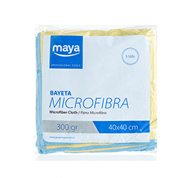 BAYETA MICROFIBRA TERRY AMARILLA 40x40 MAYA-Pack 5uds